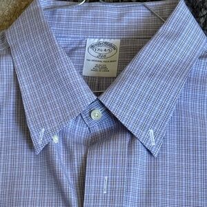 Men's Purple Checkered Shirt (346)- 17 1/2-4/5